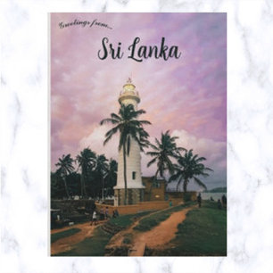 Galle fyr i Sri Lanka Vykort
