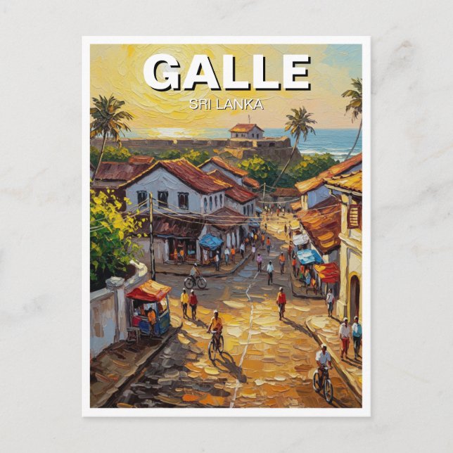 Galle Old Town Sri Lanka Vykort (Framsida)