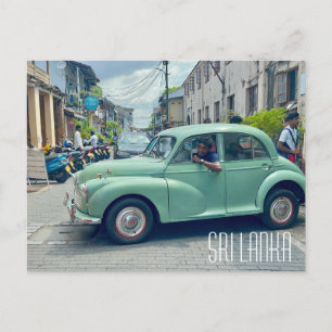 Galle Sri Lanka Gammalt vykort för bilar