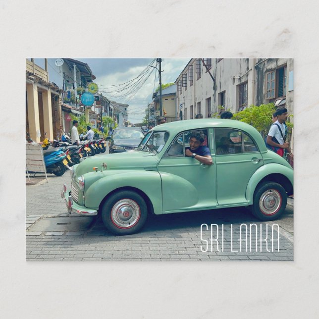 Galle Sri Lanka Gammalt vykort för bilar (Framsida)