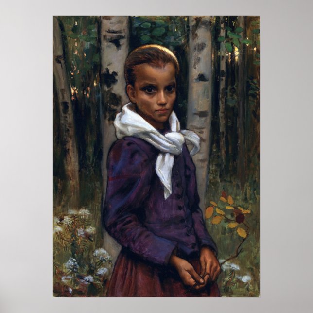 Gallen-Kallela - en studie om en flicka Poster (Framsidan)