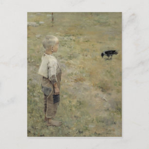Gallen-Kallela Gosse och kråka CC0464 Postcard Vykort