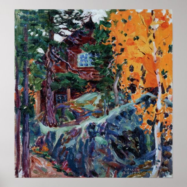 Gallen-Kallela - Kalela på hösten Poster (Framsidan)