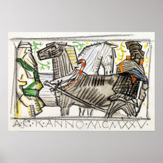 Gallen-Kallela - Poetry, Draft, Underbar-Kalevala Poster (Framsidan)