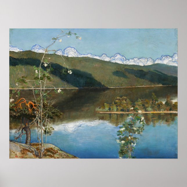 Gallen-Kallela - Thunderclouds på Horisont Poster (Framsidan)