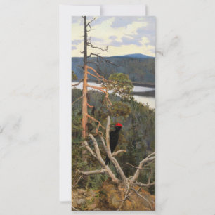 Gallen-Kallela - Underbar Black Woodpecker 1894 Inbjudningar