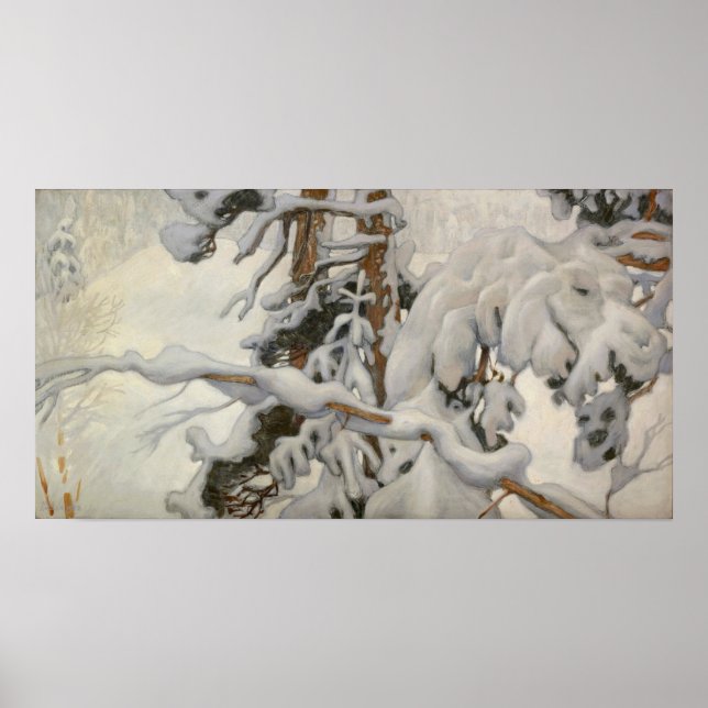 Gallen-Kallela - Winter Study for Juselius Poster (Framsidan)