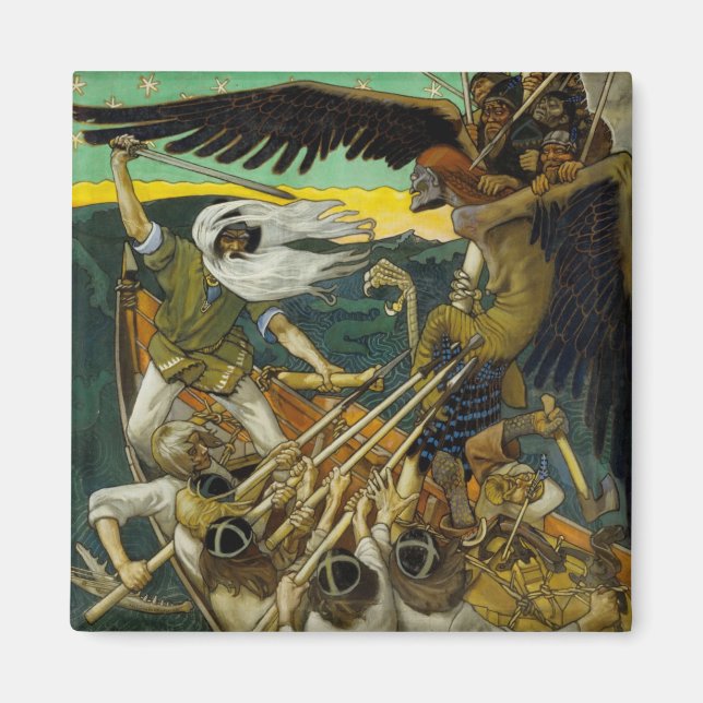 Gallen-Kallelas "Defence"-magnet Magnet (Framsidan)