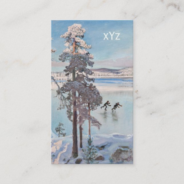 Gallen-Kallelas Skater affärskort Visitkort (Framsida)