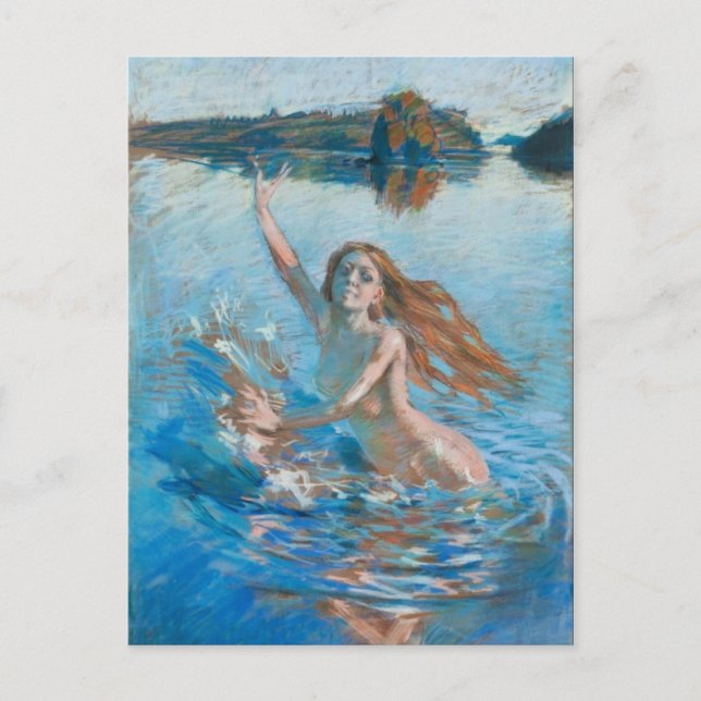 Gallen-Kallelas vykort för Aino (Framsida)