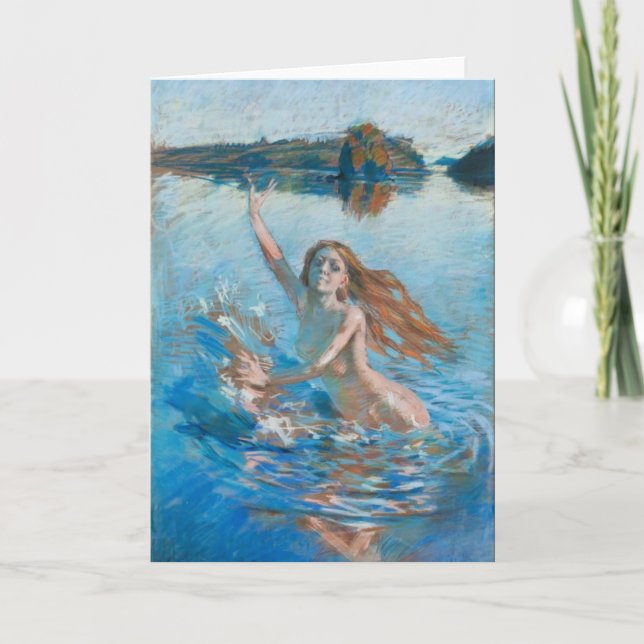 Gallens-Kallelas kort för Aino hälsning (Framsida)