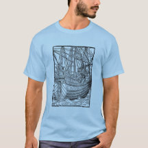 Galleon Sailing Frakt T-shirt