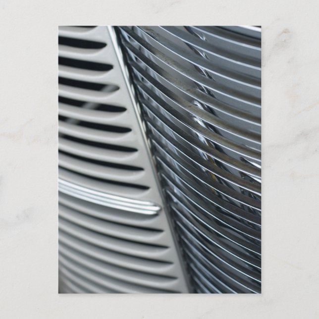 Galler av krom från antika bilar vykort (Framsida)