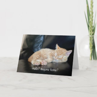 Gäller du Cute Orange Kitten Card? Kort