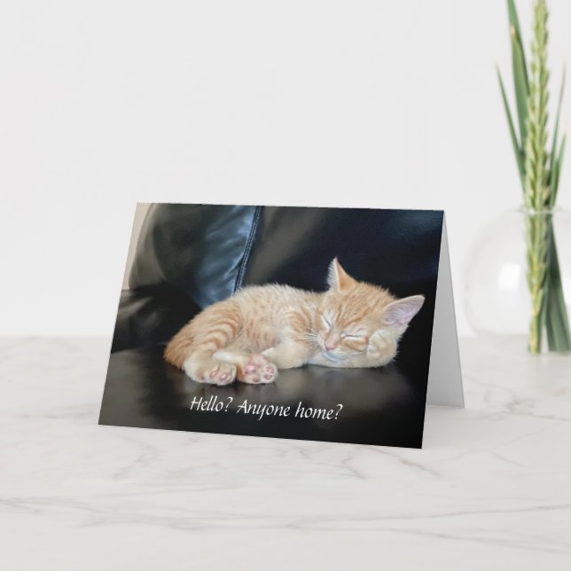 Gäller du Cute Orange Kitten Card? Kort (Framsida)