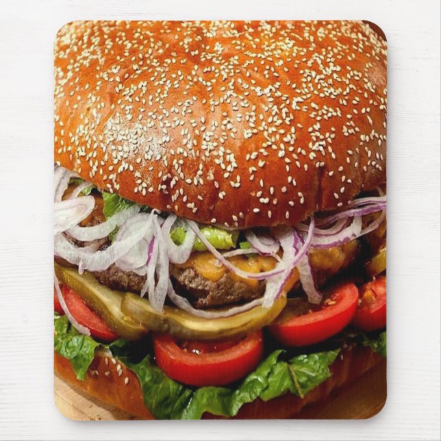 Galler, mästare i fars dag hamburger, ostburgare musmatta (Framsidan)