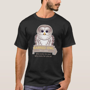 Gallerförsedd uggla t shirt