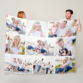 Galleri för 9 Personlig Färg Photo Blanket Fleecefilt