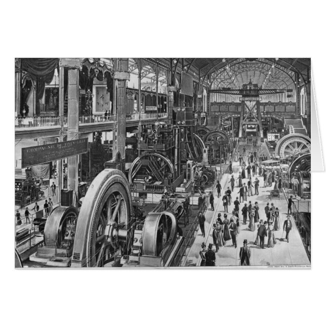 Galleri för Fransk av elektriska maskiner Hälsningskort (Framsidan Horizontal)