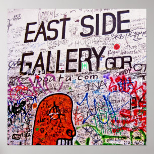 Galleri för östlig sida, Berlin vägg, grafitti Poster