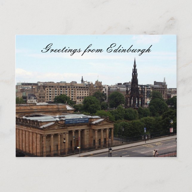 galleri i edinburgh vykort (Framsida)