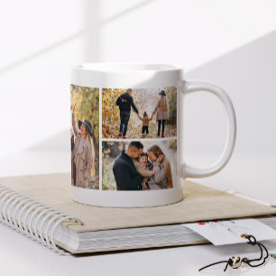 Galleri med 4 Personliger fotokaffe Mugg