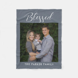 Galleri med bildtexter på en Anpassningsbar Färg B Fleecefilt