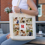 Galleri med monogrammet och 8-Personligers foton Tygkasse<br><div class="desc">Anpassa den här designen med 8 av dina favoritfoton och ett monogram i färg som du föredrar. En perfekt som blandar stil och sentimentalitet. Perfekt för gåvor eller daglig använda.</div>