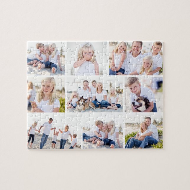 Galleri med nio Personliger Fotopussel (Horisontell)
