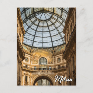 Galleria i Milano Italien Resa Vykort