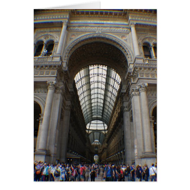 Galleria Vittorio Emanuele II - Milano, Italien Hälsningskort (Framsidan)