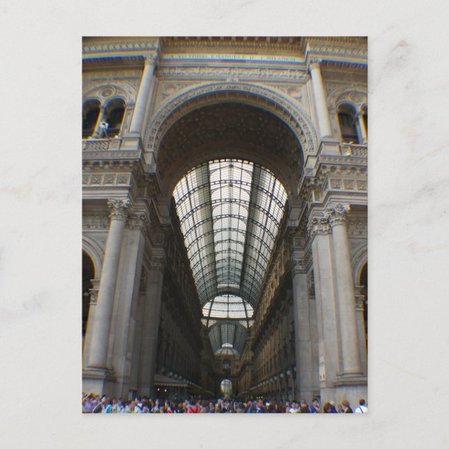 Galleria Vittorio Emanuele II - Milano, Italien Vykort (Framsida)