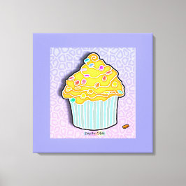 Galleriet LEMON CUPCAKE Wrapped Canvas
