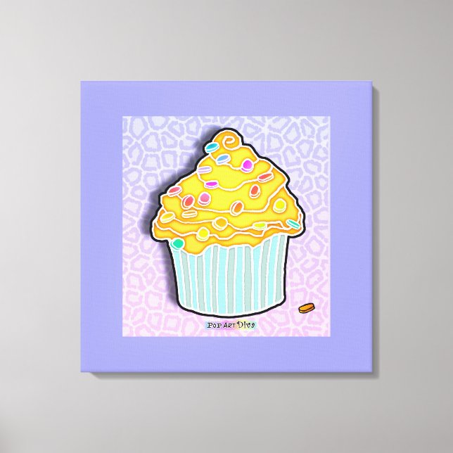 Galleriet LEMON CUPCAKE Wrapped Canvas (Framsida)