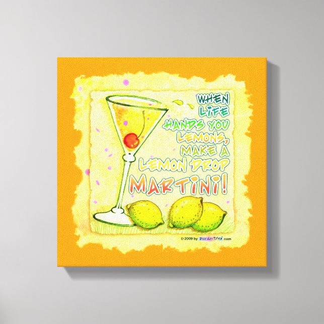 Galleriet LEMON DROP MARTINI Wrapped Canvas (Framsida)