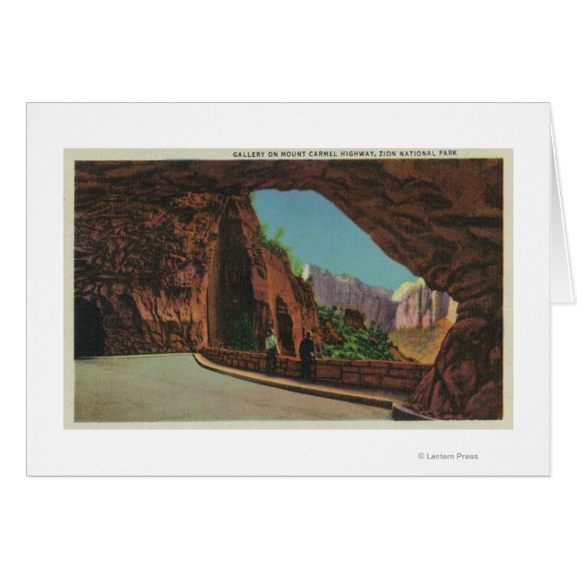 Galleriet på berget Carmel Highway Hälsningskort (Framsidan Horizontal)