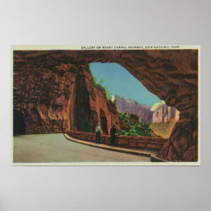 Galleriet på berget Carmel Highway Poster
