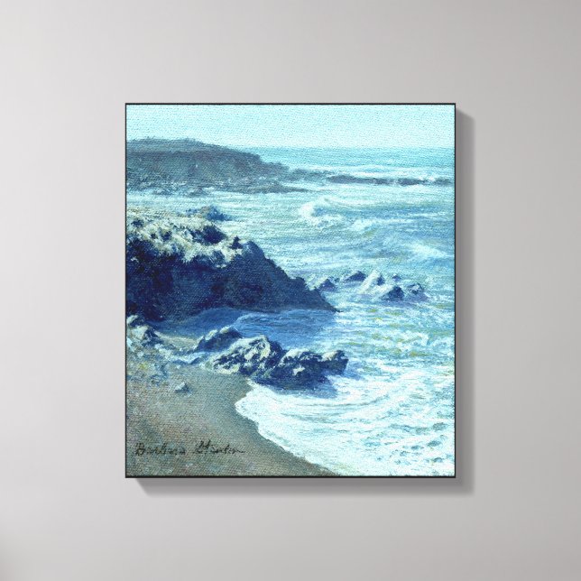 Galleriet "Rocky Shoreline" Wrapped Canvas Skriv u (Framsida)