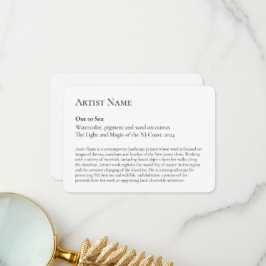 Galleriplakat för bildskärmspresentation av anpass tack kort