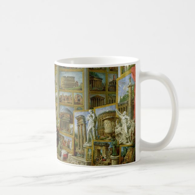 Gallerit av beskådar av forntida Rome, 1758 Kaffemugg (Höger)