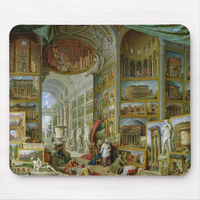 Gallerit av beskådar av forntida Rome, 1758 Musmatta (Framsidan)