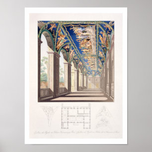Gallerit av psyken på villan Farnesina, Rome Poster