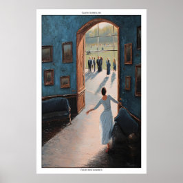 Gallerivisning Väggkonsttryck - Elegant Surrealist Poster