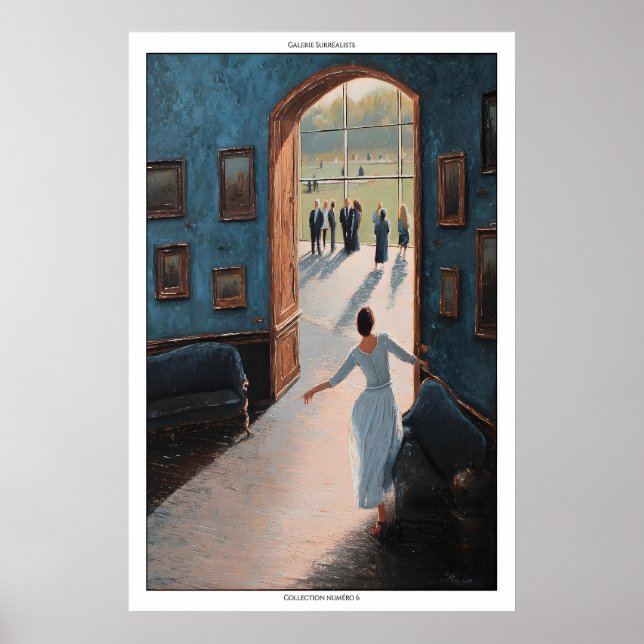 Gallerivisning Väggkonsttryck - Elegant Surrealist Poster (Framsidan)