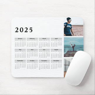Gallery Calendar för 2025-Personligen, fetstil Musmatta