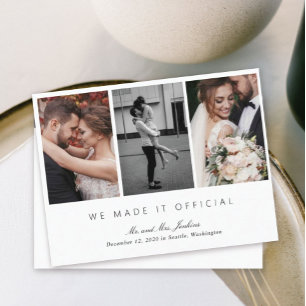 Gallery Multi Photo Officiell Elopement Vykort