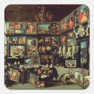 Gallery of Cornelis van der Geest Fyrkantigt Klistermärke