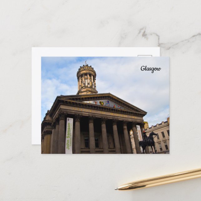 Gallery of Modern Art, Glasgow-vykort Vykort (Fram/Back In Situ)