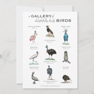 Gallery of Uppenbarligen Doofy Birds 5x7-kort
