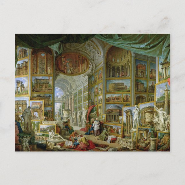 Gallery of Views of Ancient Rom, 1758 Vykort (Framsida)